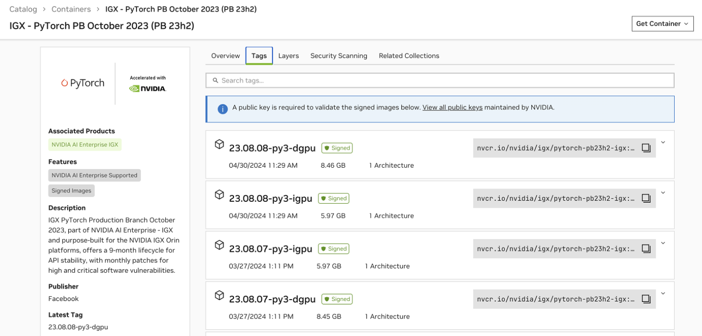 ngc-catalog-containers-nvaie-supported-example-subscribed.png