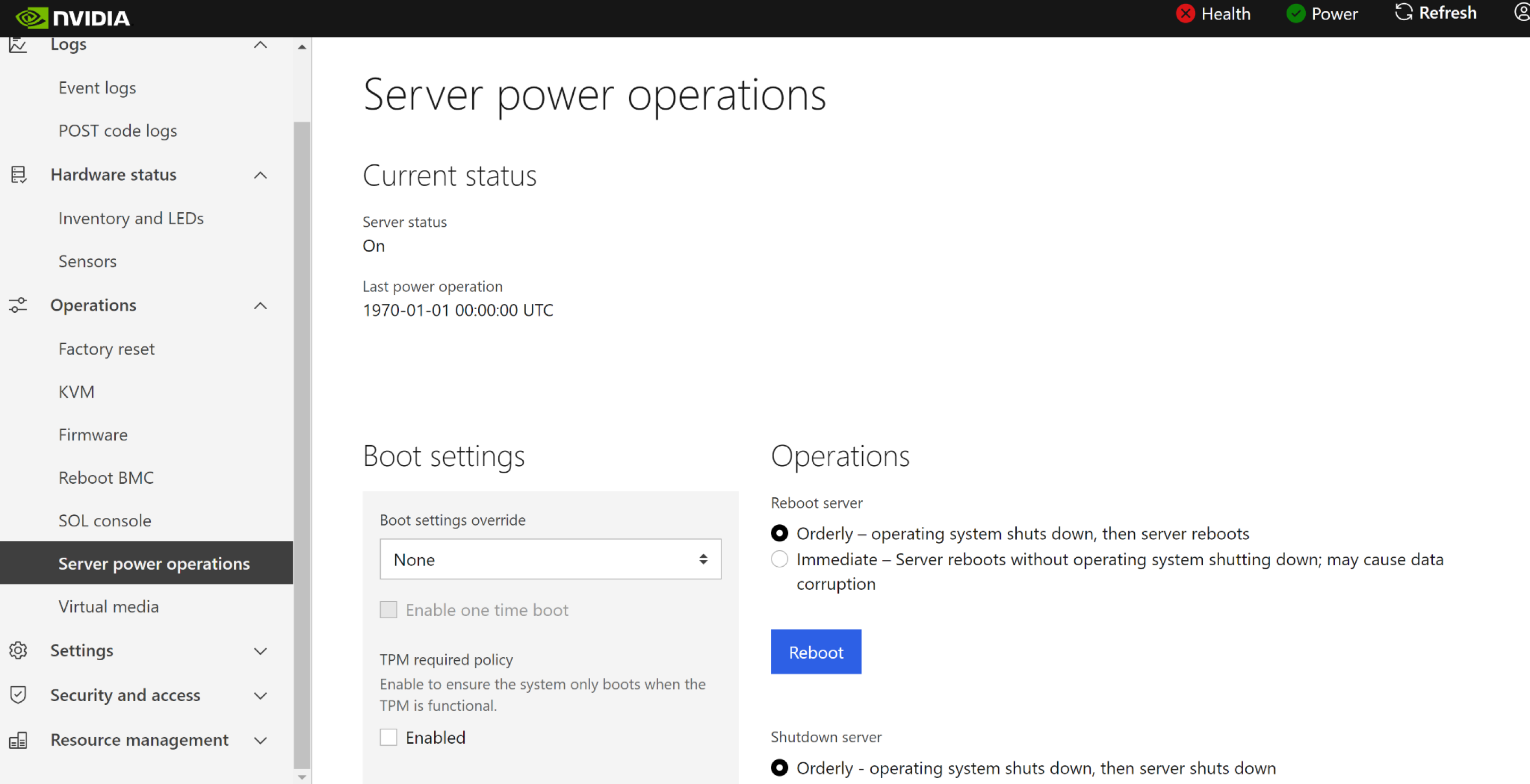 Bmc Web User Interface Features Nvidia Docs Bmc Web User Interface Features Nvidia Docs