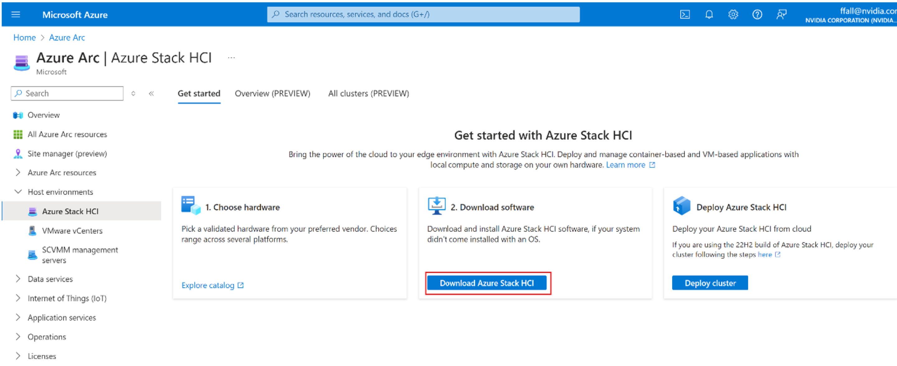 Installing Azure Stack HCI NVIDIA Docs