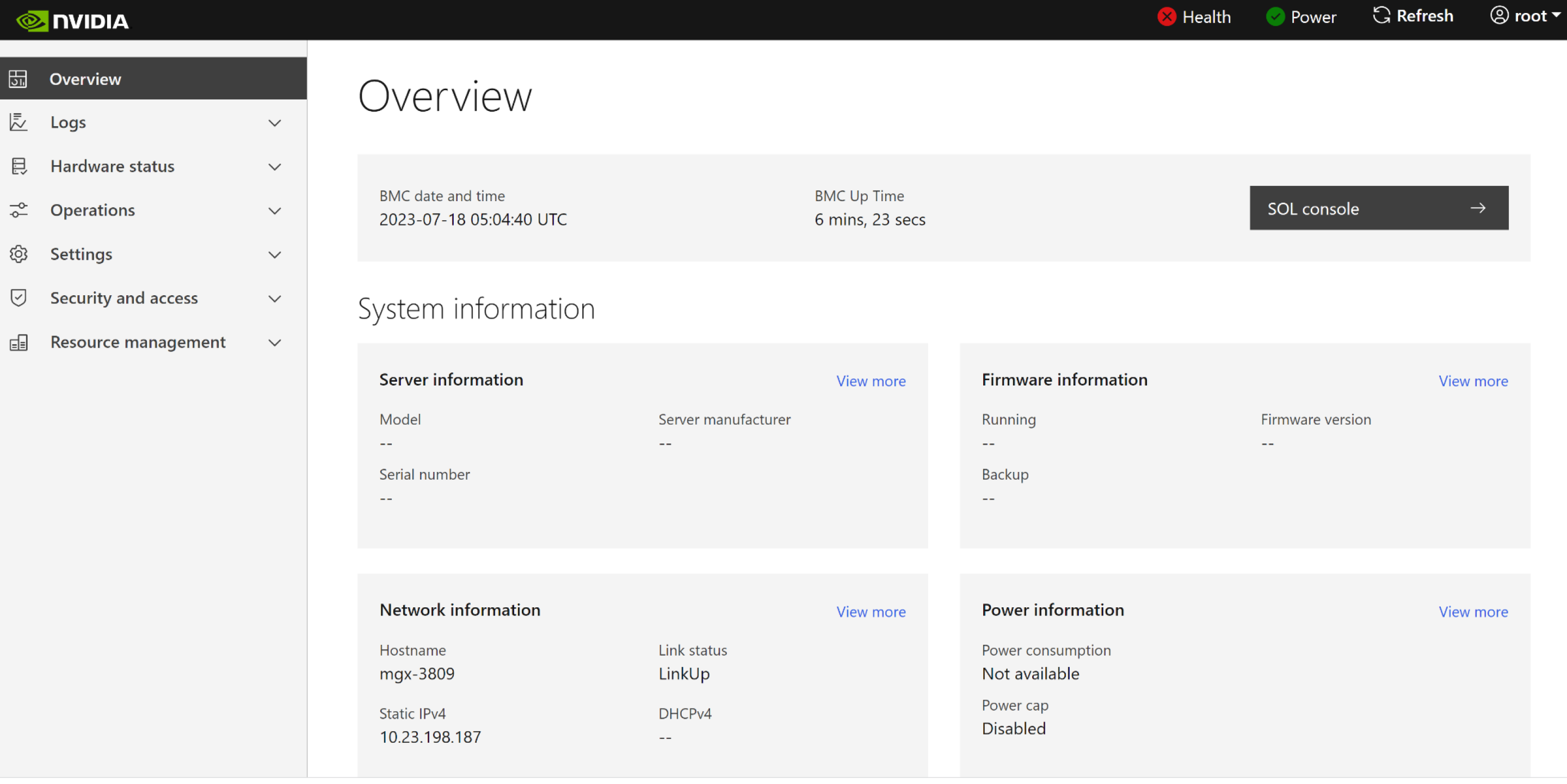 Bmc Web User Interface Features Nvidia Docs Bmc Web User Interface Features Nvidia Docs