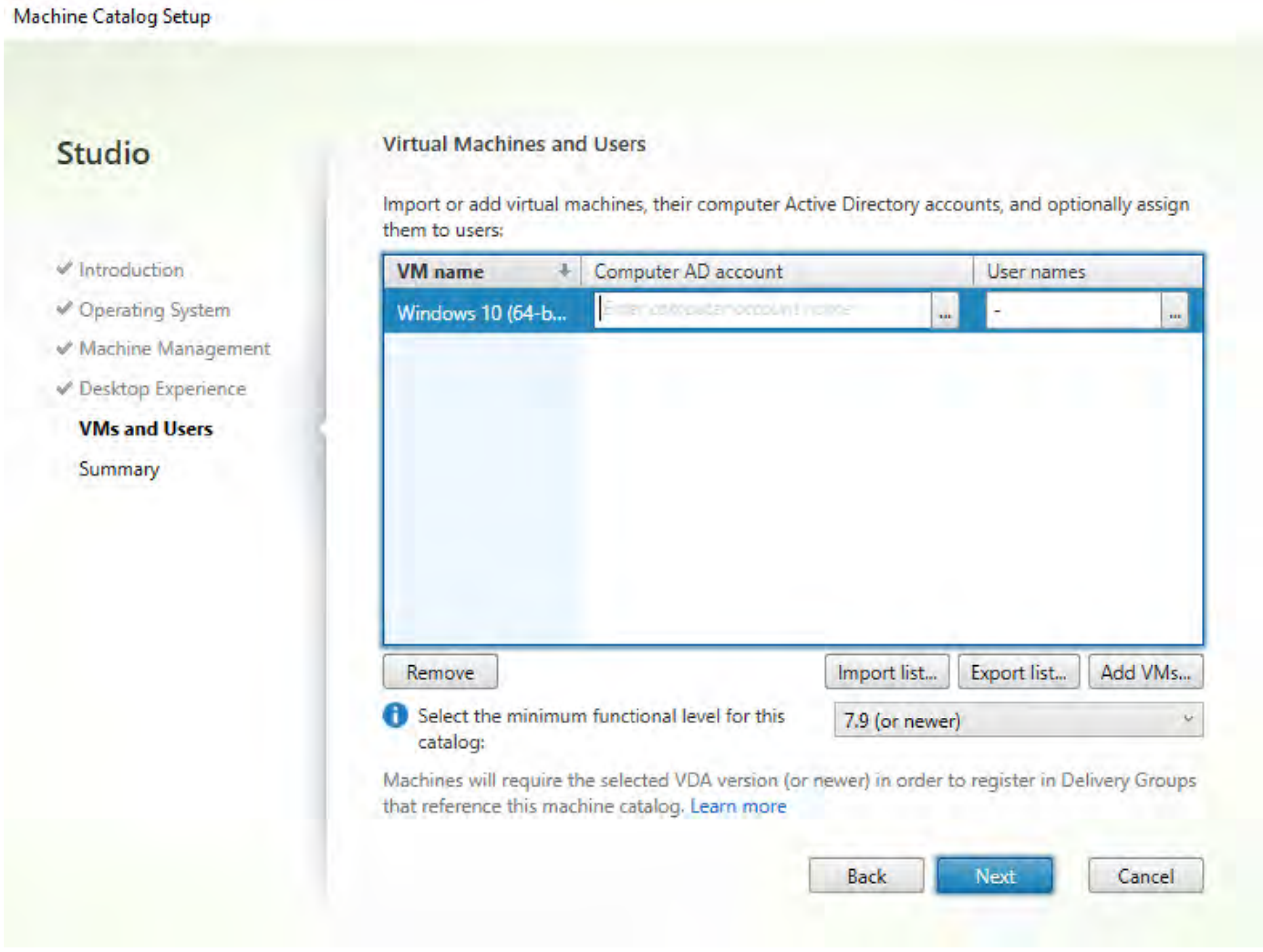 Creating a Citrix Machine Catalog NVIDIA Docs